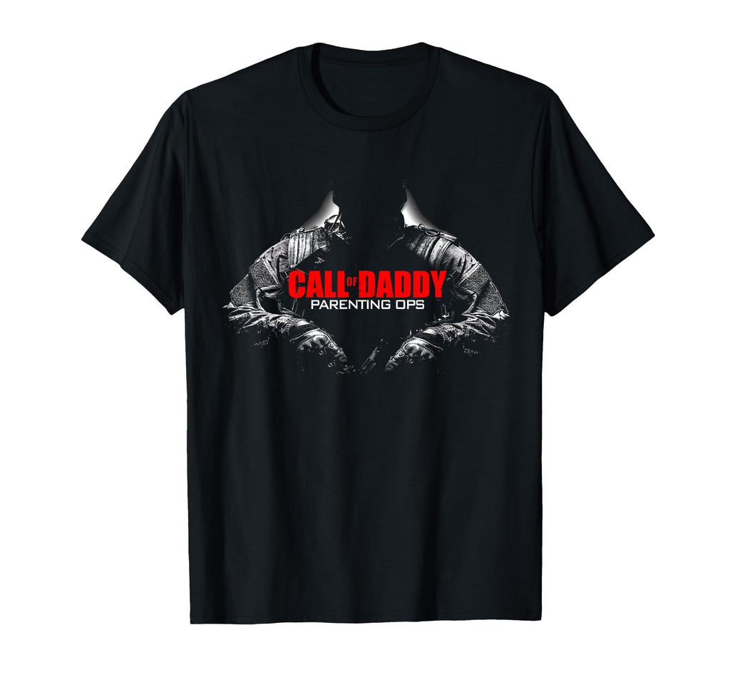 Call Daddy Parenting Ops Gamer Dad Gift T-Shirt - Novelty Apparel Men Women - T-Shirt, Sweatshirt, Hoodie
