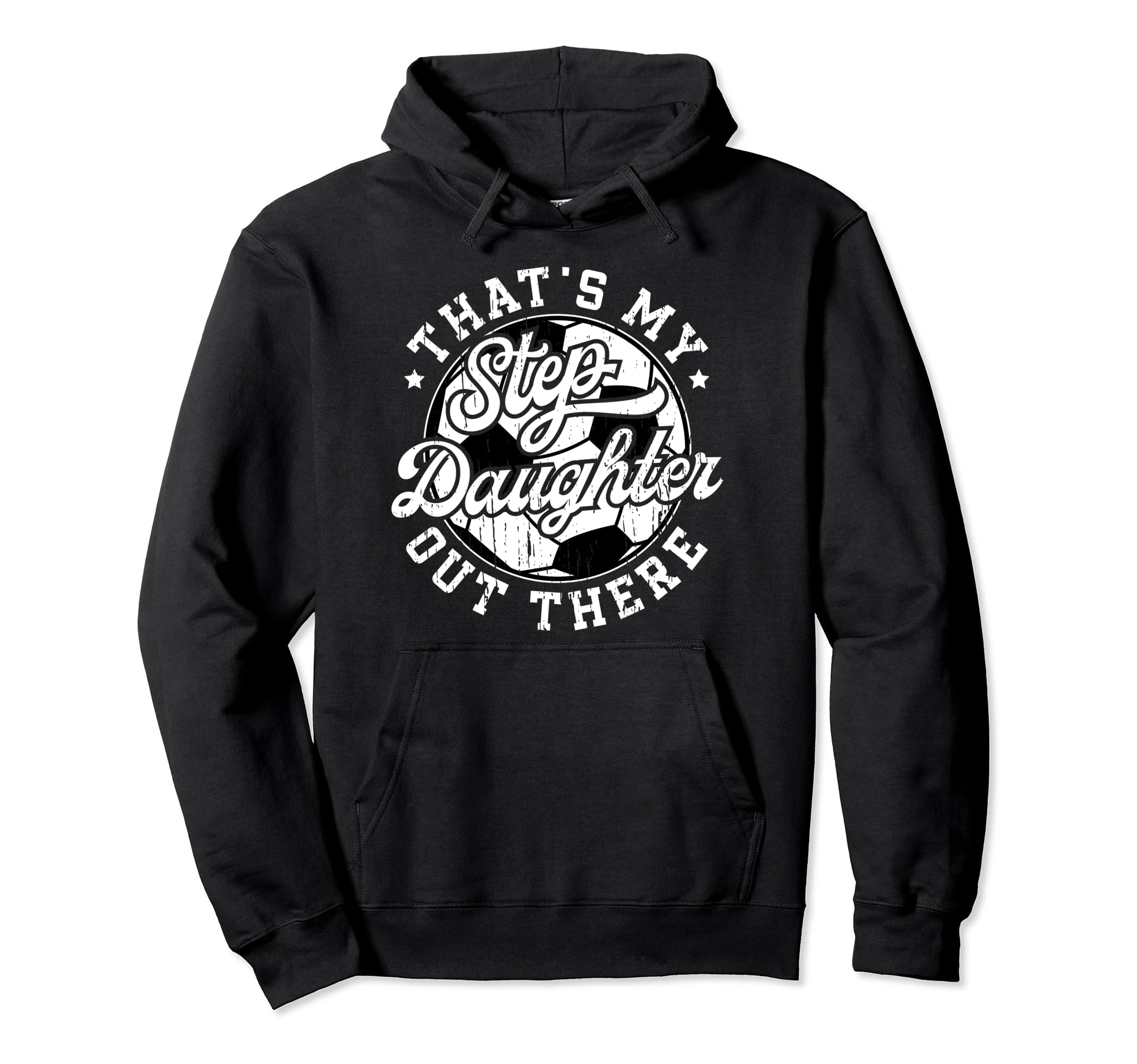 Proud Soccer Step Dad Soccer Player Hoodie - Trendy Graphic for Adults - T-Shirt, Sweatshirt, Hoodie