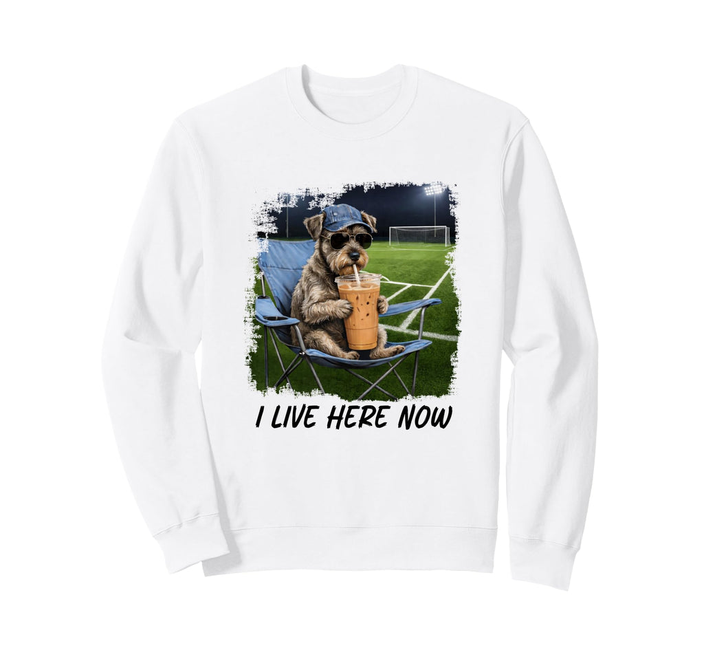 Soccer Dad I Live Here Now Soccer Sweatshirt - Unique Graphic Men Women - T-Shirt, Sweatshirt, Hoodie