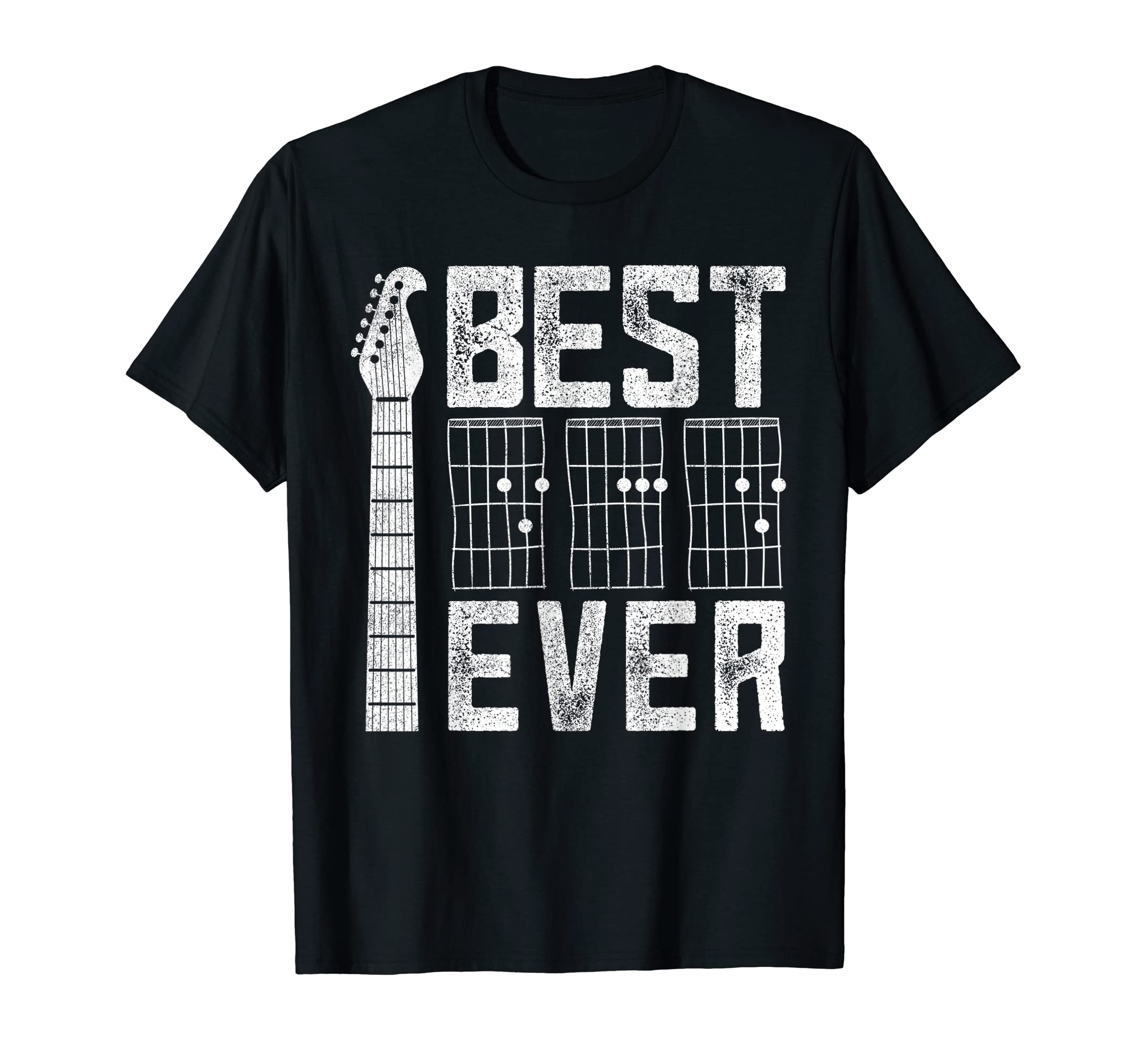 Best Dad Guitar Music Musician Fathers T-Shirt - Trendy Graphic for Adults - T-Shirt, Sweatshirt, Hoodie