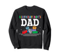 Birthday Dad Building Blocks Sweatshirt - Graphic Print for Adults - T-Shirt, Sweatshirt, Hoodie