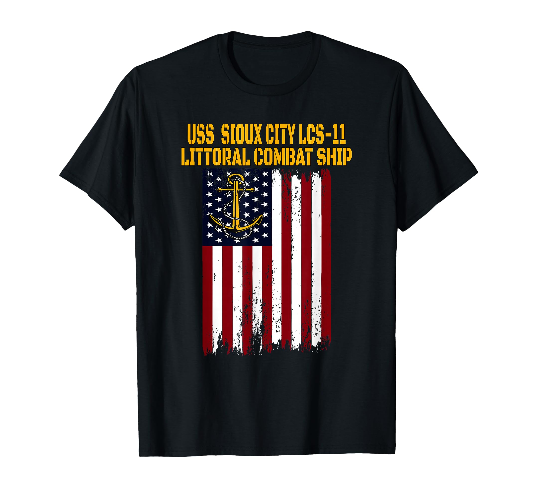 Uss Sioux City Lcs 11 Littoral Combat Ship T-Shirt - Trendy Graphic Unisex - T-Shirt, Sweatshirt, Hoodie