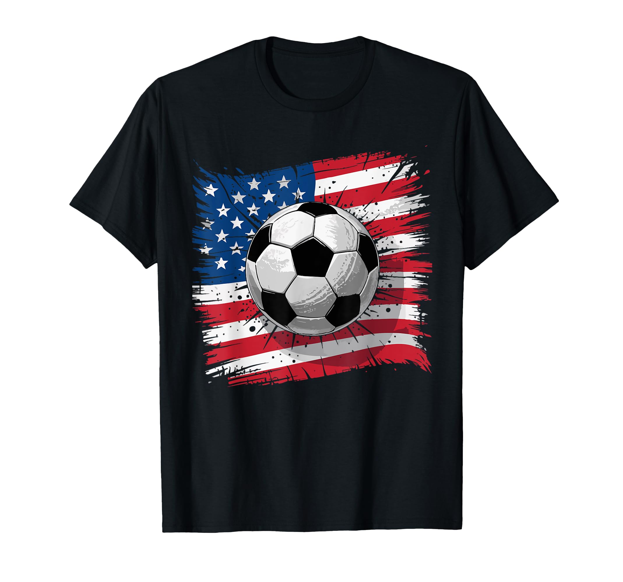 Patriotic Soccer 4Th July Usa American T-Shirt - Trendy Graphic Men Women - T-Shirt, Sweatshirt, Hoodie