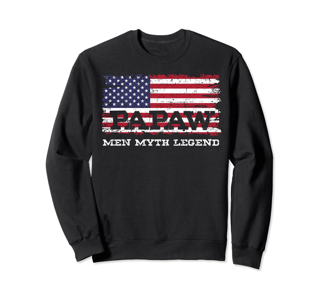 Papaw Myth Legend Fathers Day Funny Sweatshirt - Aesthetic Graphic Unisex - T-Shirt, Sweatshirt, Hoodie