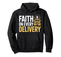 Christian Truck Driver Trucker Hoodie - Minimalist Print for Adults - T-Shirt, Sweatshirt, Hoodie