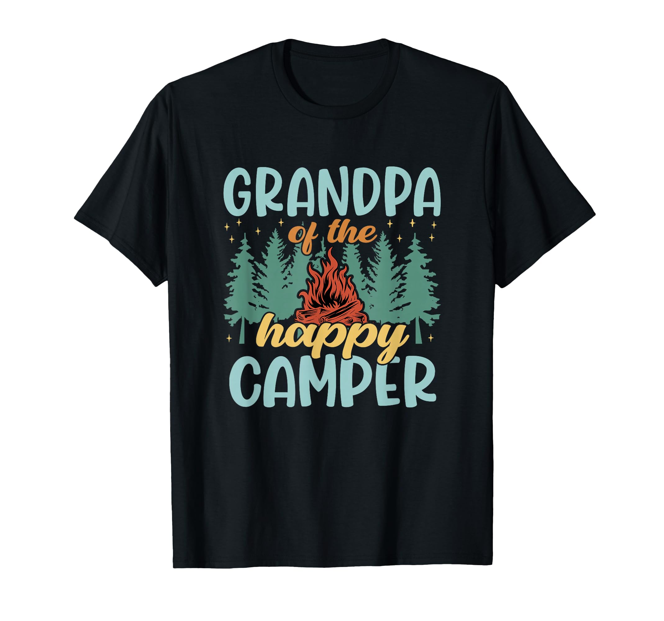 Grandpa Happy Camper First Birthday T-Shirt - Custom Art Print for Adults - T-Shirt, Sweatshirt, Hoodie