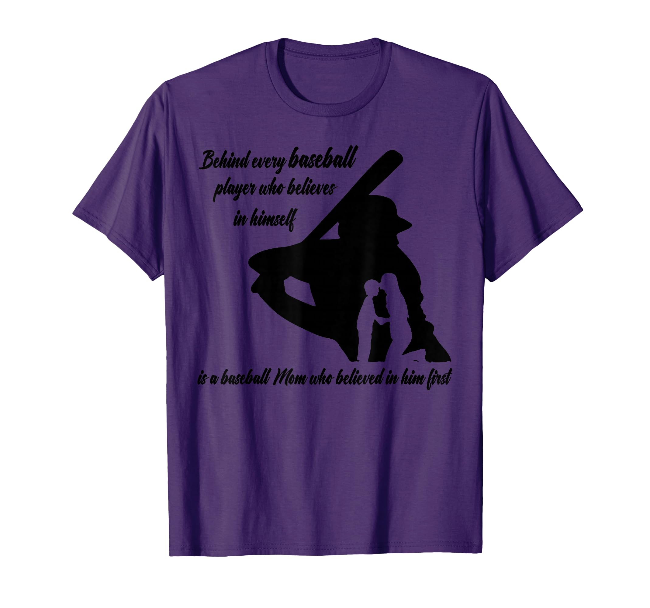 Mothers Day Behind Every Baseball T-Shirt - Custom Art Print for Adults - T-Shirt, Sweatshirt, Hoodie