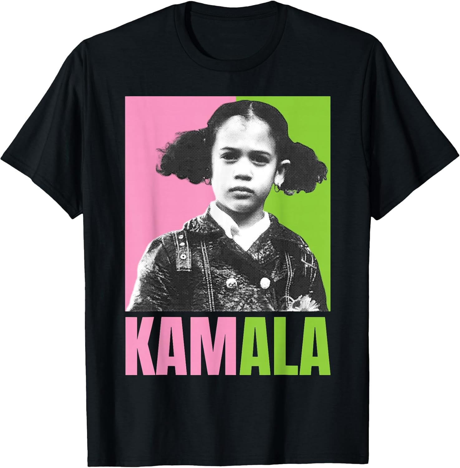 Kamala Harris Girl Cute Melanin Retro Vintage Black - Adult & Kids T-Shirts, Sweatshirts & Hoodies apparel design preview 1