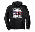 Dad Papa Veteran Nothing Scares Me Hoodie - Unique Graphic for Adults - T-Shirt, Sweatshirt, Hoodie