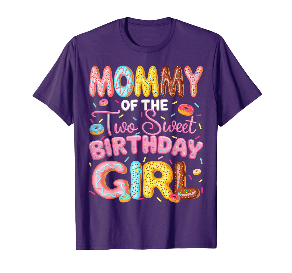 Mommy Two Sweet Birthday Donut T-Shirt - Casual Everyday Wear for Adults - T-Shirt, Sweatshirt, Hoodie