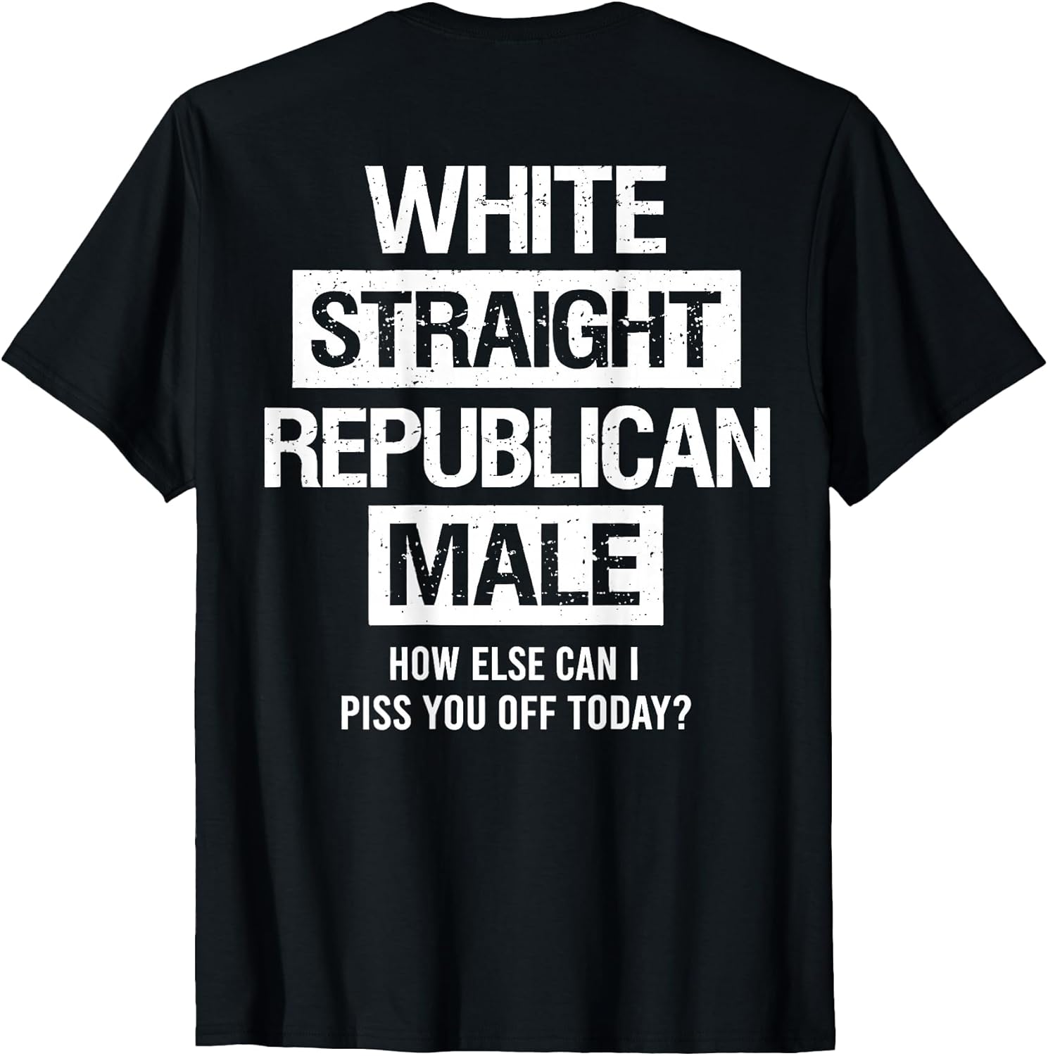 White Straight Republican Male Sarcastic Quote - Adult & Kids T-Shirts, Sweatshirts & Hoodies apparel design preview 1