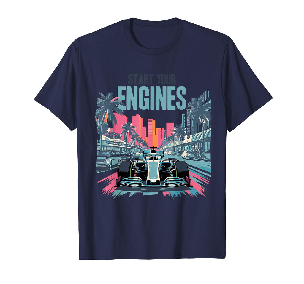 Miami Pit Crew Costume Car Racing T-Shirt - Aesthetic Graphic Men Women - T-Shirt, Sweatshirt, Hoodie