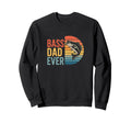 Bass Dad Ever Fishing Tribute Fathers Sweatshirt - Minimalist Print Unisex - T-Shirt, Sweatshirt, Hoodie