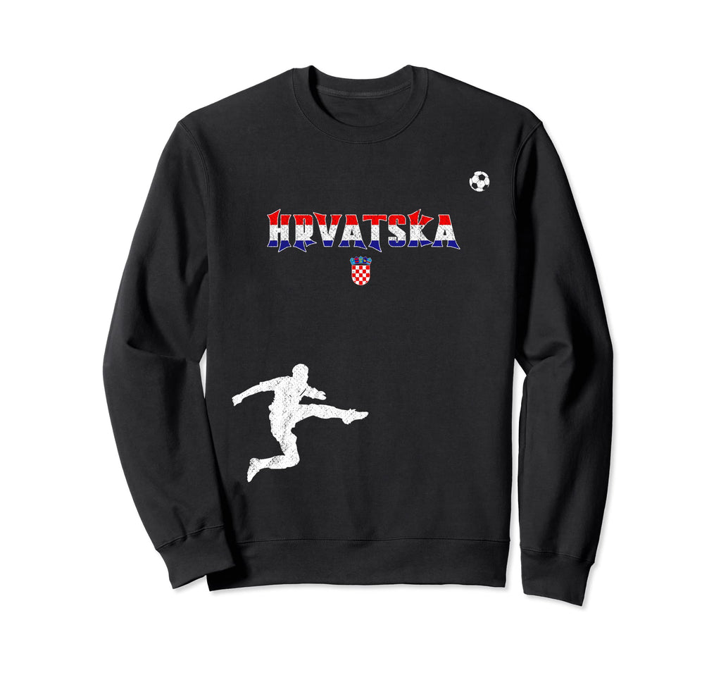 Nogomet Hrvatska Football Sweatshirt - Fun Novelty Design for Adults - T-Shirt, Sweatshirt, Hoodie