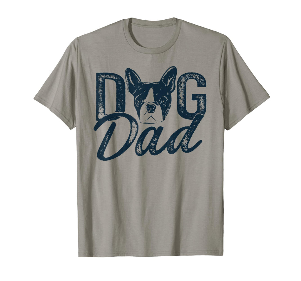 Boston Terrier Dad Dog Fathers Sweatshirt - Minimalist Print for Adults - T-Shirt, Sweatshirt, Hoodie