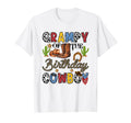Grampy Birthday Cowboy Western T-Shirt - Fun Novelty Design Men Women - T-Shirt, Sweatshirt, Hoodie