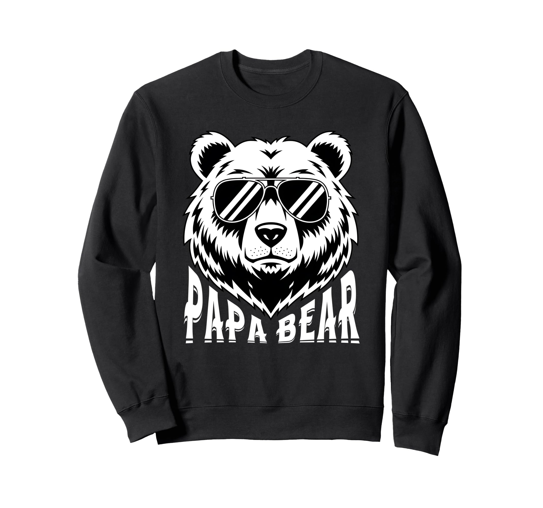 Papa Bear Sunglasses Grandpa Dad Sweatshirt - Graphic Print for Adults - T-Shirt, Sweatshirt, Hoodie