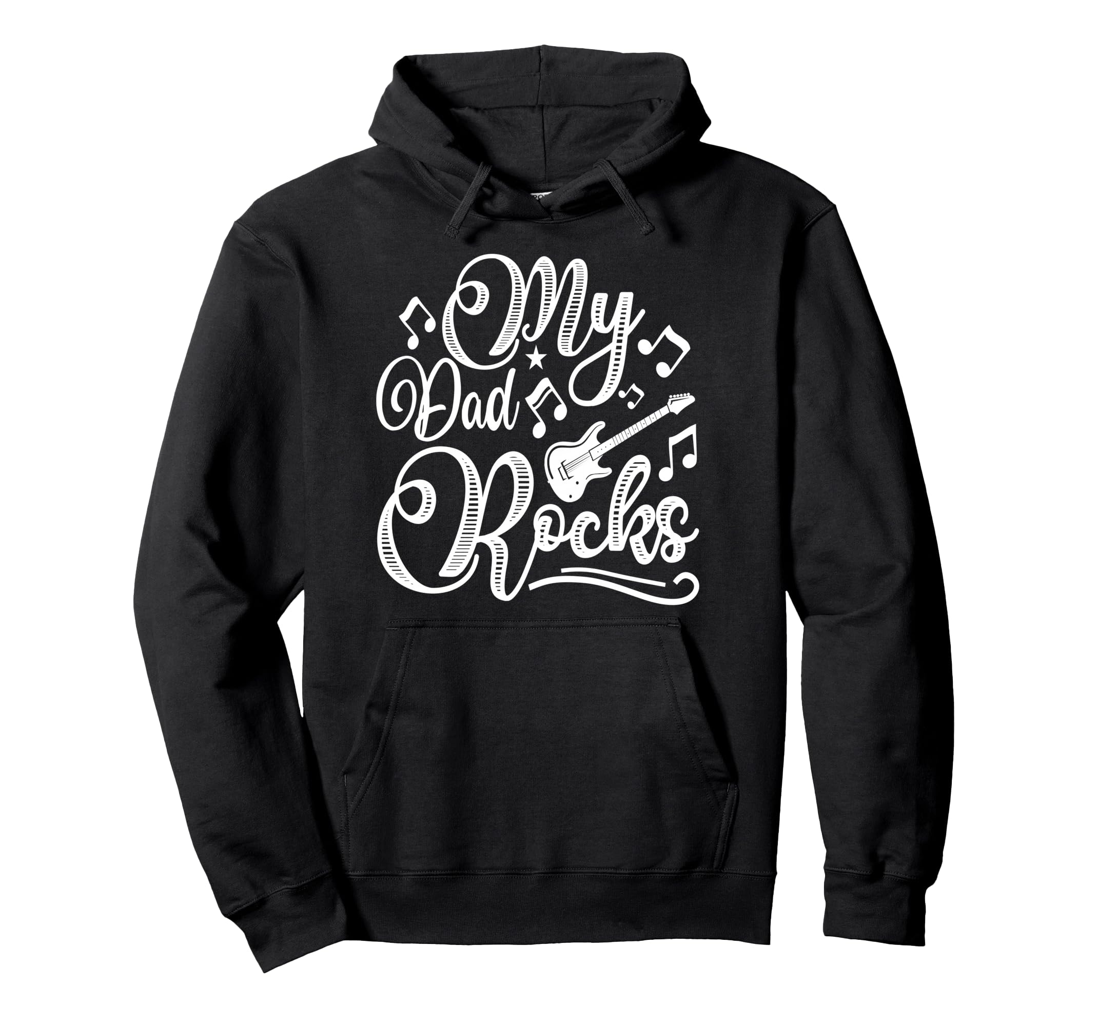 My Dad Rocks Daddy Pa Fathers Day Hoodie - Streetwear Style for Adults - T-Shirt, Sweatshirt, Hoodie