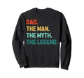 Dad Papa Father Dad Myth Legend Sweatshirt - Trendy Graphic for Adults - T-Shirt, Sweatshirt, Hoodie