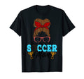 Loud Proud Soccer Mom Messy Bun T-Shirt - Aesthetic Graphic for Adults - T-Shirt, Sweatshirt, Hoodie