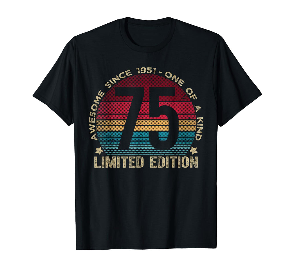 75 Year Old Gifts 1951 75Th Birthday T-Shirt - Unique Graphic Unisex - T-Shirt, Sweatshirt, Hoodie