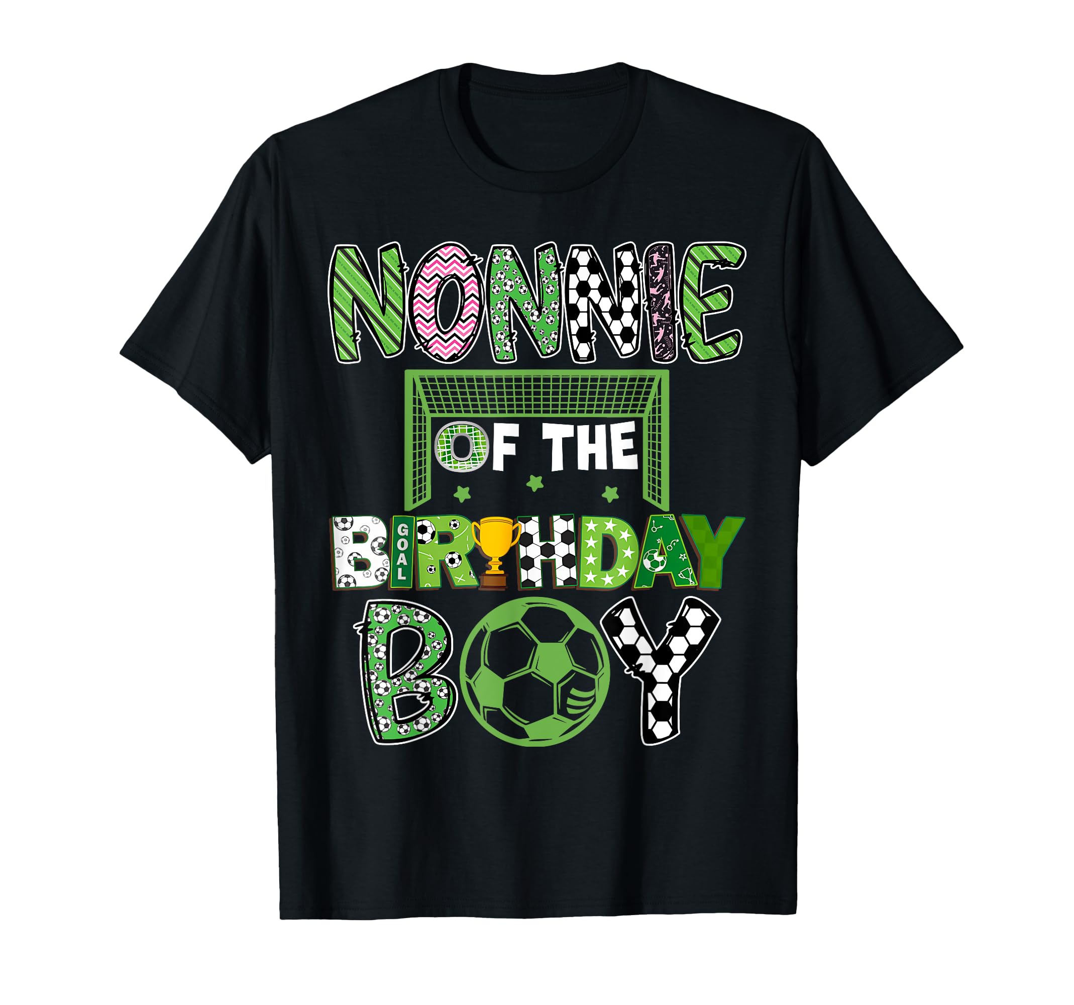 Nonnie Birthday Soccer Player Birthday T-Shirt - Graphic Print for Adults - T-Shirt, Sweatshirt, Hoodie