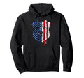 4Th July Bearded Collie Dog American Flag Hoodie - Graphic Print Unisex - T-Shirt, Sweatshirt, Hoodie