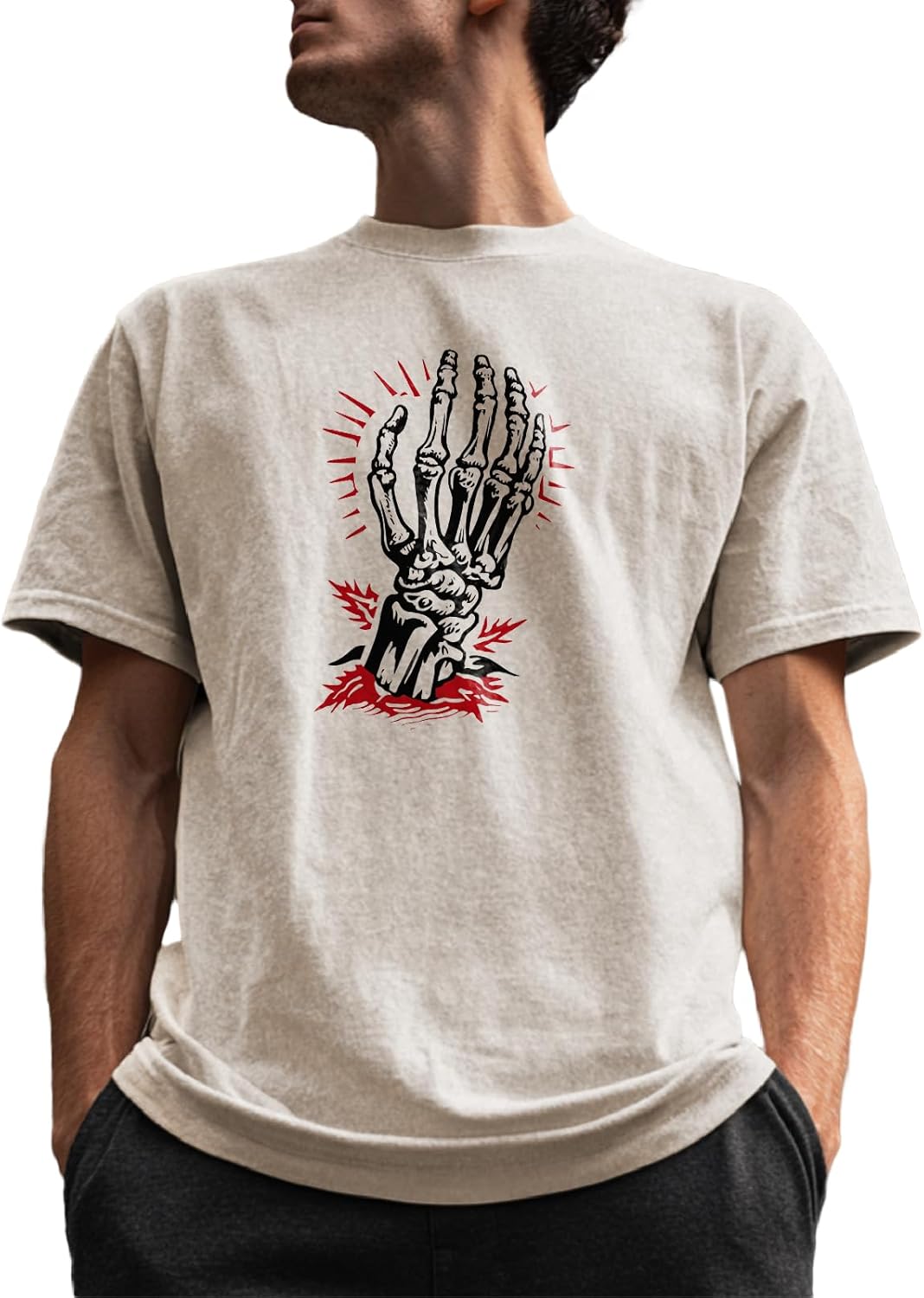 Washed Graphic Men Solid 100% Cotton Big and Tall - Adult & Kids T-Shirts, Sweatshirts & Hoodies apparel design preview 1