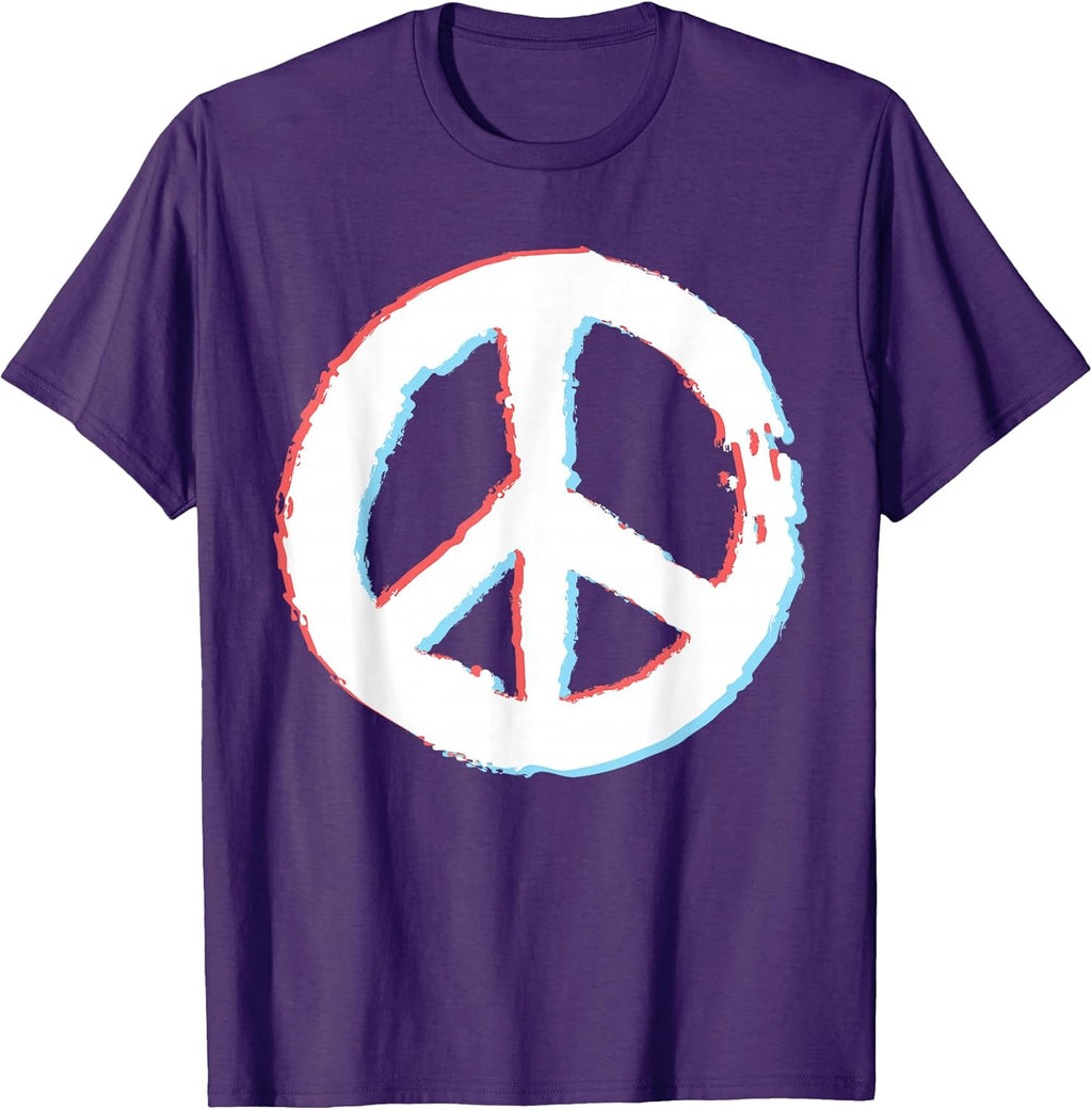 Vintage Peace Sign 60s 70s Retro Cool Hippie Costume - Adult & Kids T-Shirts, Sweatshirts & Hoodies apparel design preview 1