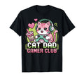 Gamer Gaming Cat Father Video Game Hoodie - Casual Everyday Wear Men Women - T-Shirt, Sweatshirt, Hoodie
