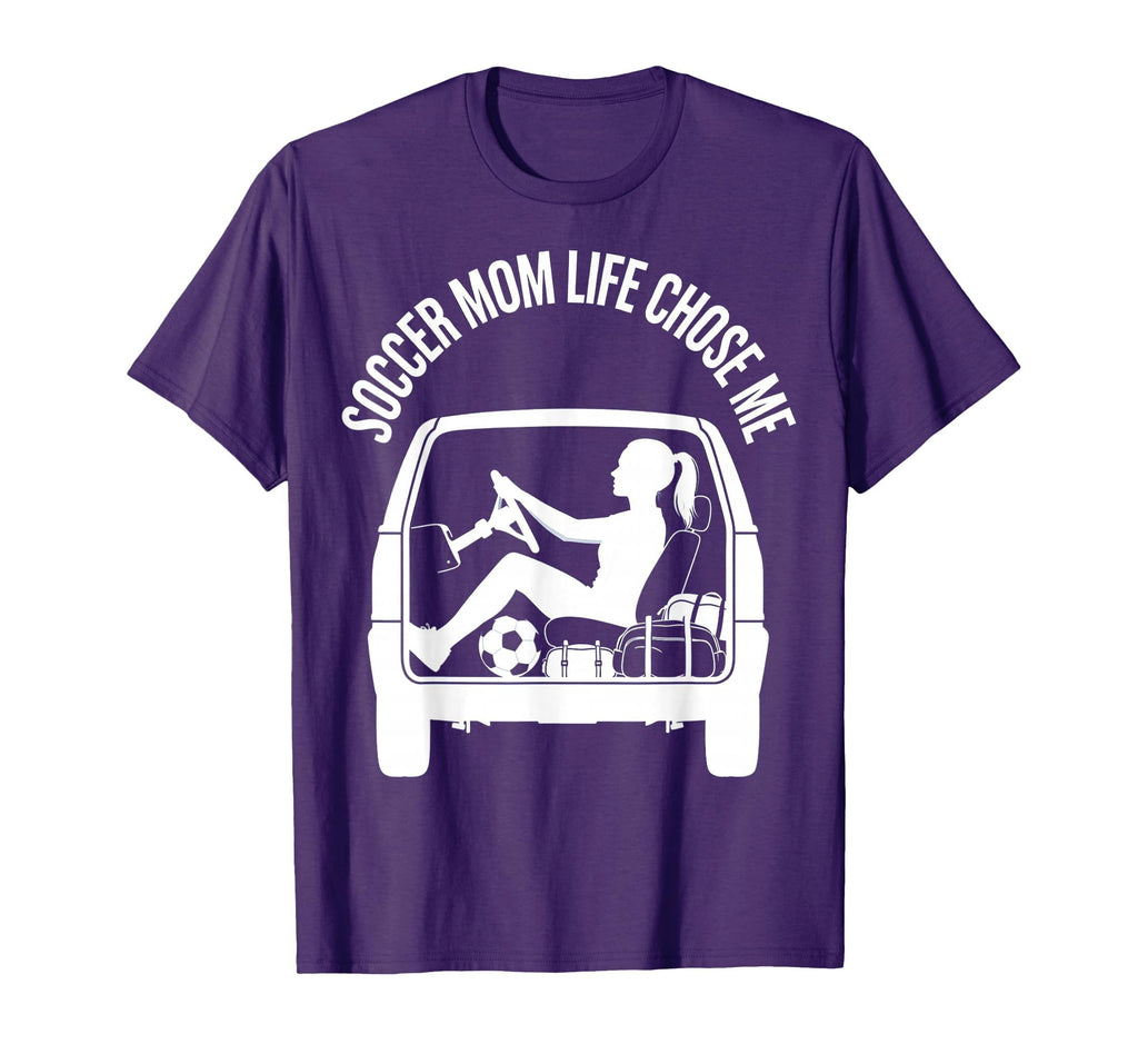 Soccer Mom Life Chose Me Funny T-Shirt - Minimalist Print for Adults - T-Shirt, Sweatshirt, Hoodie