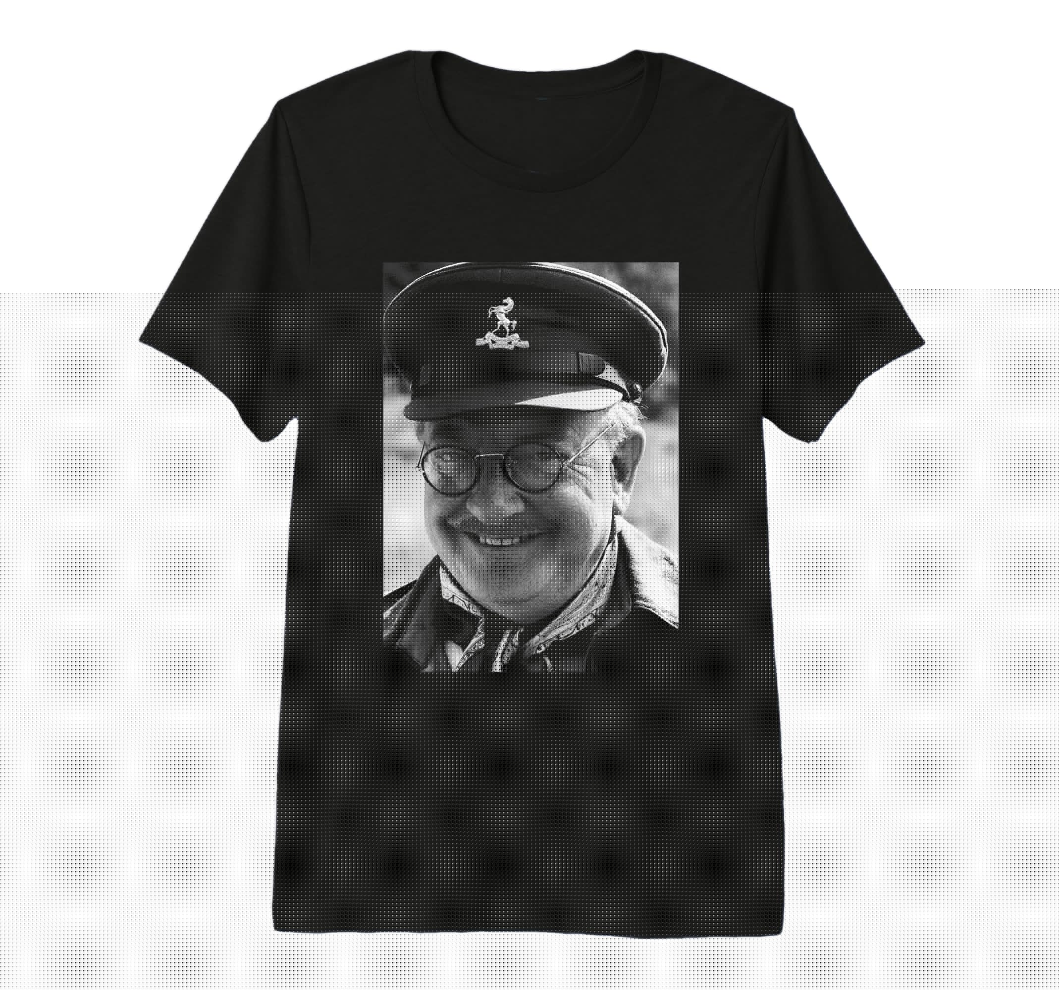 Dads Army Arthur Lowe Captain T-Shirt - Novelty Apparel Men Women - T-Shirt, Sweatshirt, Hoodie
