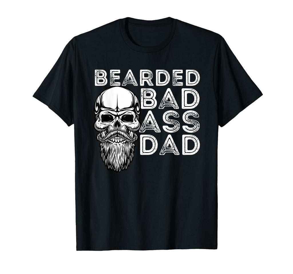 Bearded Dad Father Funny Beard T-Shirt - Fun Novelty Design Men Women - T-Shirt, Sweatshirt, Hoodie