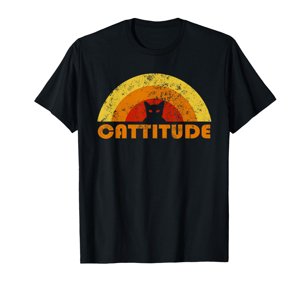Black Cat Cattitude Cat Lover T-Shirt - Unique Graphic Unisex - T-Shirt, Sweatshirt, Hoodie