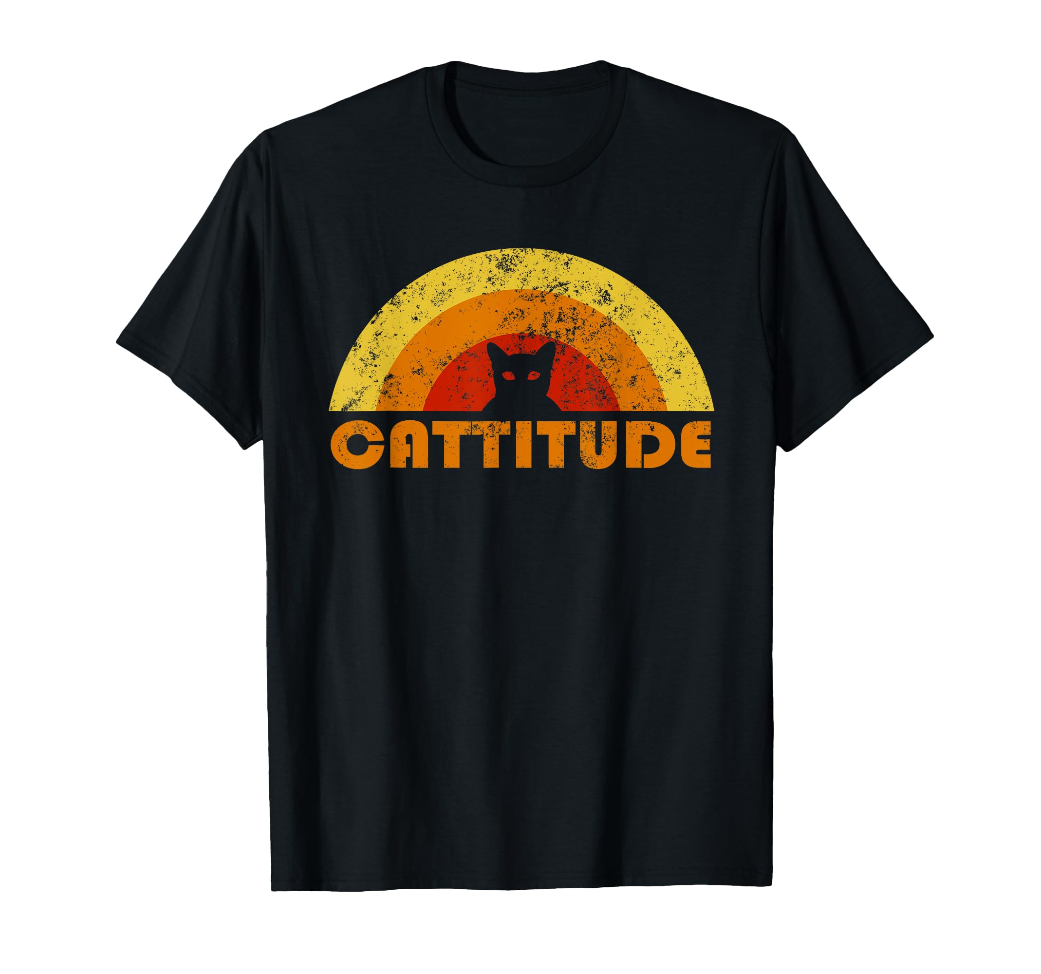 Black Cat Cattitude Cat Lover T-Shirt - Unique Graphic Unisex - T-Shirt, Sweatshirt, Hoodie