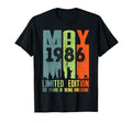 May 1986 39 Birthday 39 Year Old 1986 T-Shirt - Trendy Graphic for Adults - T-Shirt, Sweatshirt, Hoodie