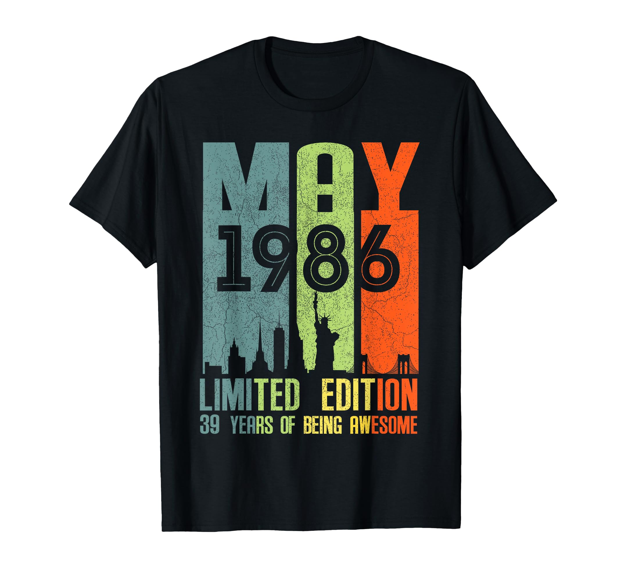 May 1986 39 Birthday 39 Year Old 1986 T-Shirt - Trendy Graphic for Adults - T-Shirt, Sweatshirt, Hoodie