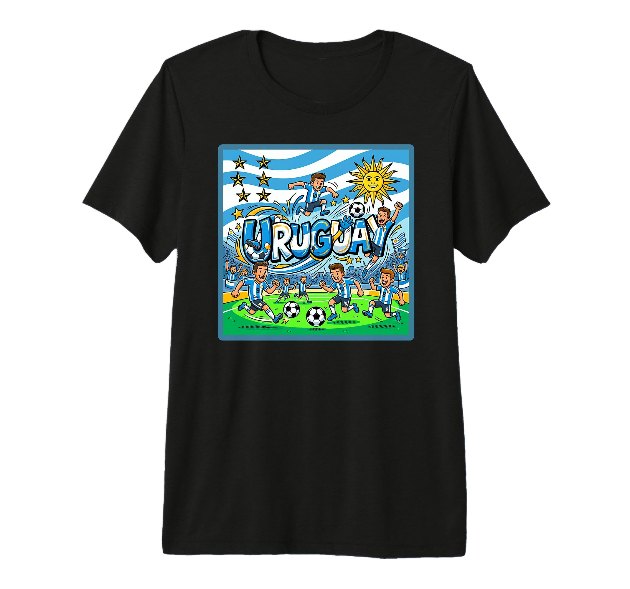 Uruguay Soccer Fan Tri Blend T-Shirt - Casual Everyday Wear Unisex - T-Shirt, Sweatshirt, Hoodie