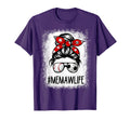 Bleached Memaw Life Soccer Messy Bun T-Shirt - Minimalist Print Unisex - T-Shirt, Sweatshirt, Hoodie