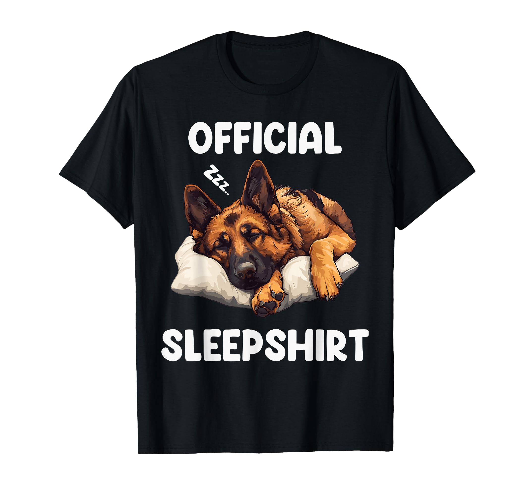 German Shepherd Sleepshirt Dog T-Shirt - Casual Everyday Wear Men Women - T-Shirt, Sweatshirt, Hoodie