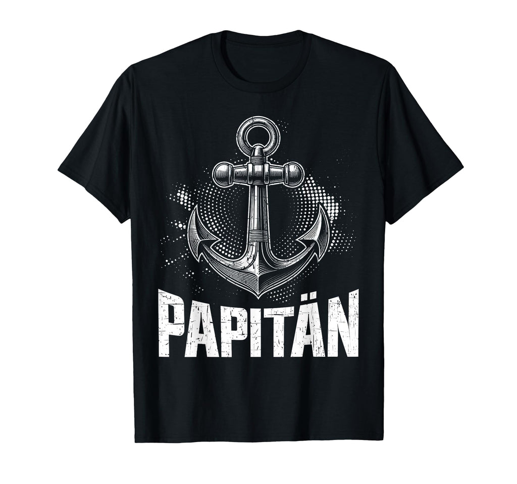 Papit N Funny Word Game Captain Dad T-Shirt - Casual Everyday Wear Unisex - T-Shirt, Sweatshirt, Hoodie