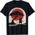 Japanese Samurai Kimono Tree Sun Vintage Art Women - Adult & Kids T-Shirts, Sweatshirts & Hoodies apparel design preview 1