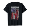 Usa Flag Basketball Player Proud T-Shirt - Graphic Print Men Women - T-Shirt, Sweatshirt, Hoodie