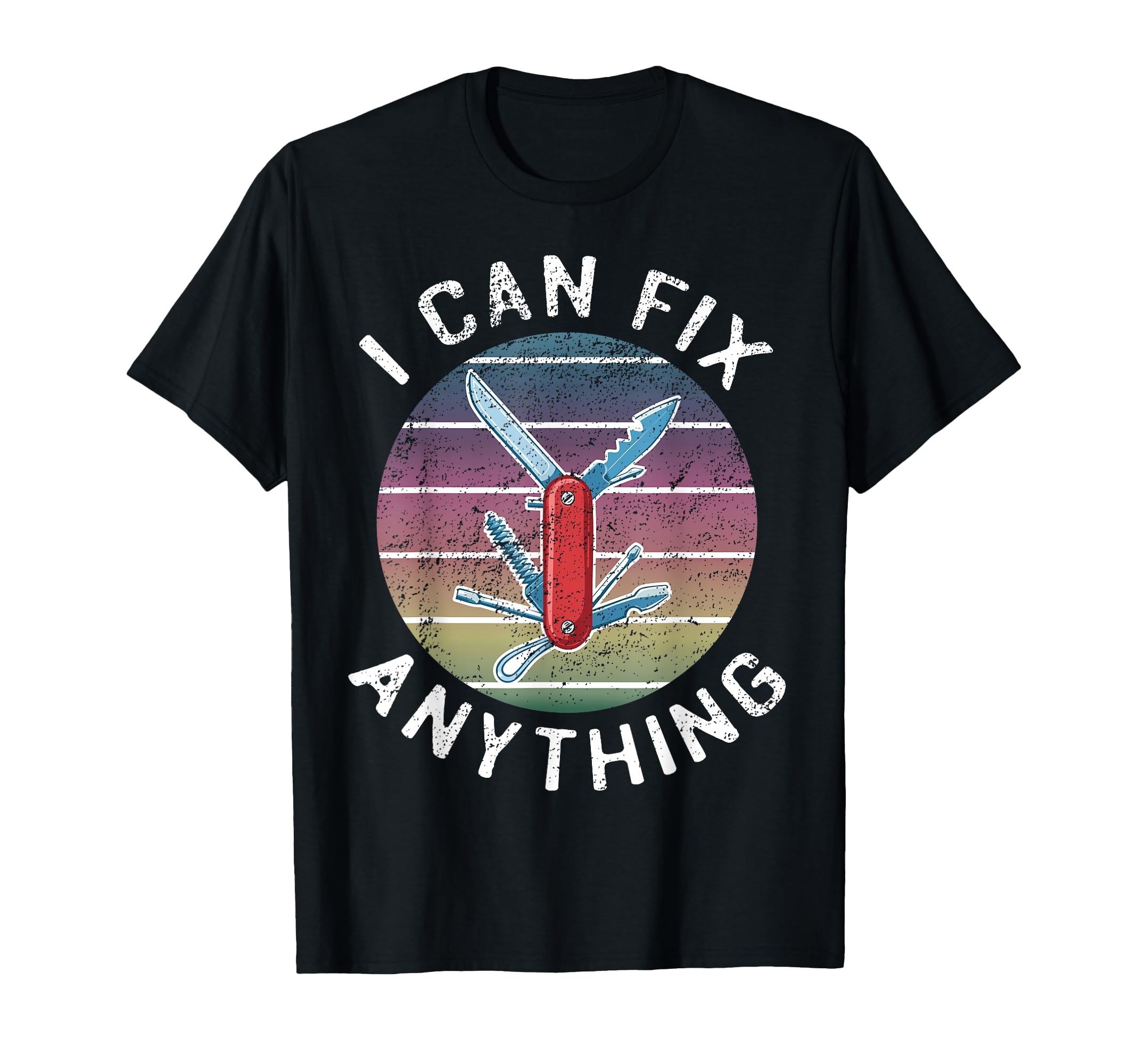 Swiss Army Knife Diy Dad Fathers T-Shirt - Casual Everyday Wear Men Women - T-Shirt, Sweatshirt, Hoodie