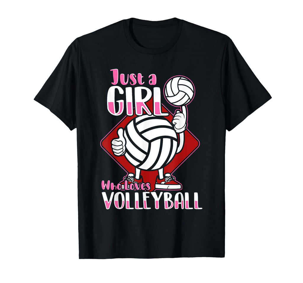 Just Who Loves Volleyball Volleyball T-Shirt - Custom Art Print for Adults - T-Shirt, Sweatshirt, Hoodie