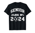 Class 2024 Senior Soccer Player T-Shirt - Aesthetic Graphic Unisex - T-Shirt, Sweatshirt, Hoodie