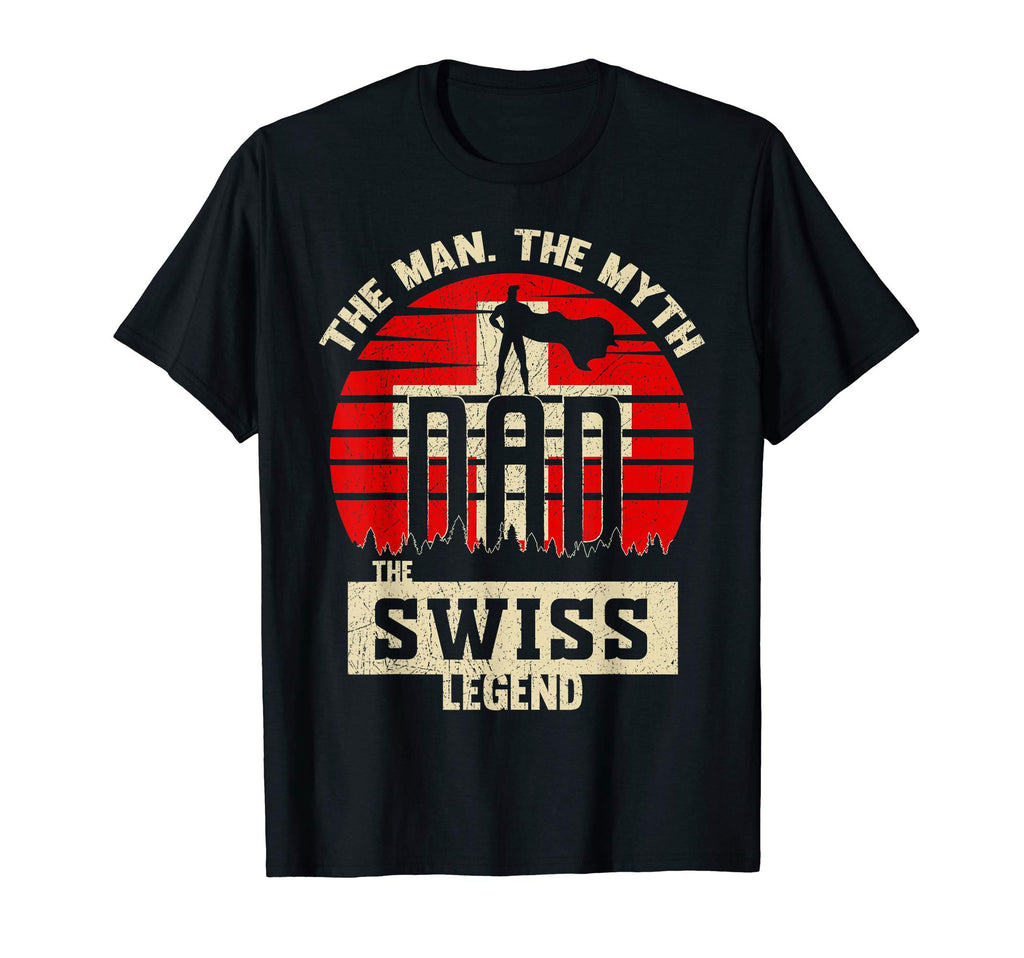 Myth Swiss Legend Dad T-Shirt - Custom Art Print Men Women - T-Shirt, Sweatshirt, Hoodie