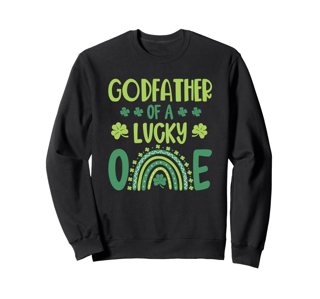 Godfather Lucky One First Birthday St Sweatshirt - Graphic Print Unisex - T-Shirt, Sweatshirt, Hoodie