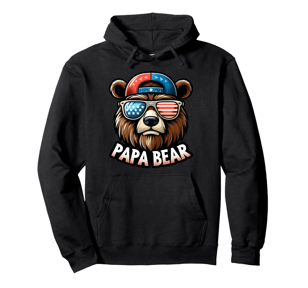 Papa Bear Gifts Funny Birthday Fun Gift Hoodie - Trendy Graphic for Adults - T-Shirt, Sweatshirt, Hoodie