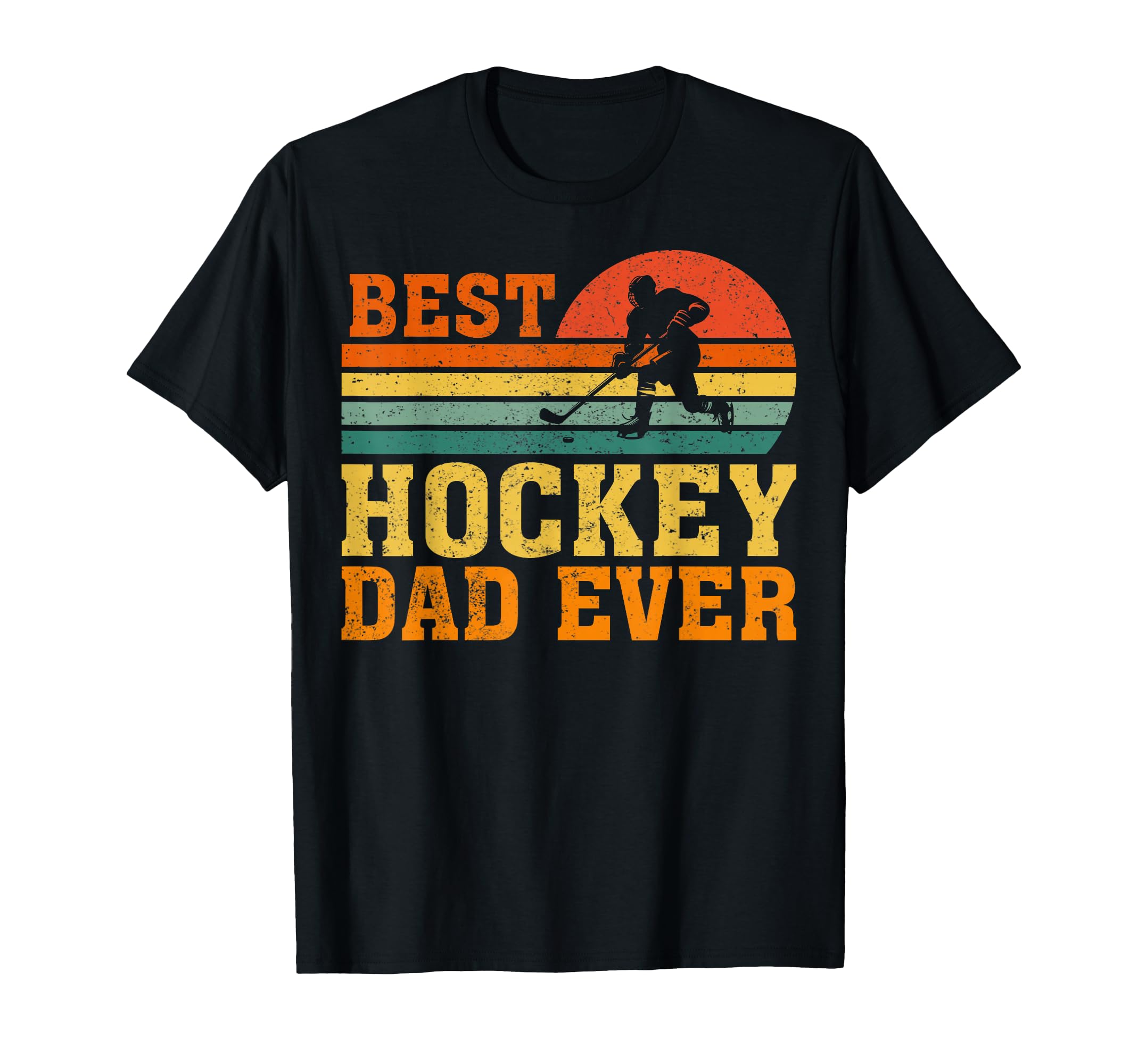 Best Hockey Dad Ever T-Shirt - Custom Art Print Men Women - T-Shirt, Sweatshirt, Hoodie
